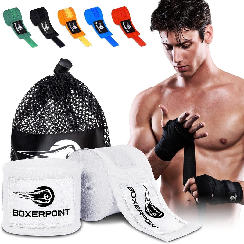 BOXERPOINT 180" Ringside Boxing Wraps for Men & Women - Breathable Hand Wraps for Boxing, Muay Thai, Kickboxing, MMA Gear - Image 1